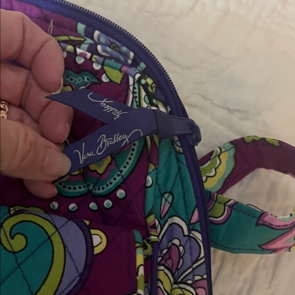 Vera Bradley Purple and Green Paisley Backpack main image 6